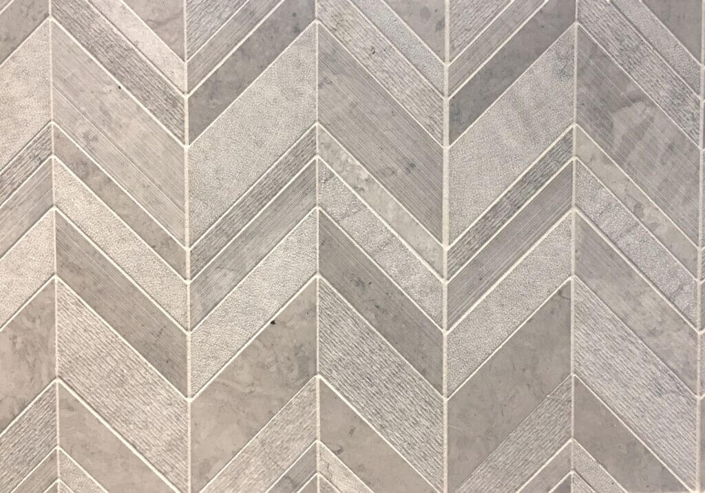 Smoke marble chevron multi finish