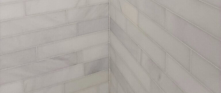 spanish white marble shower strips